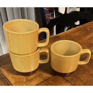 La Mesa Stackable Mugs Vtg Set Of 3